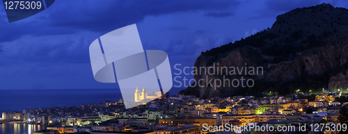 Image of 	Cefalu in twilight, Sicily