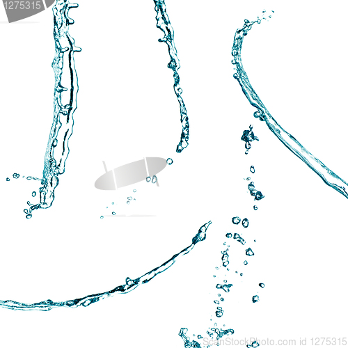 Image of Blue water splash