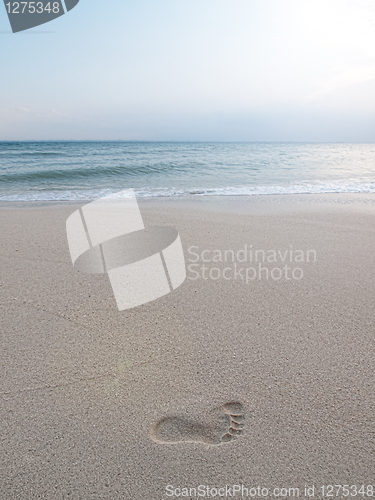 Image of Footprint on beach