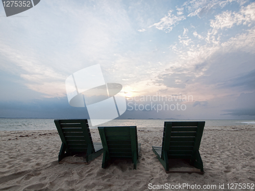 Image of Serene beach scene