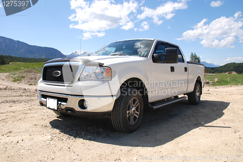 Image of White Pick-up Truck