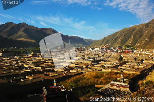 Image of Panorama of a famous Tibetan lamasery