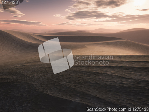 Image of desert sunset