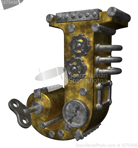 Image of steampunk letter j