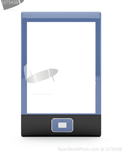 Image of E-book reader with empty screen