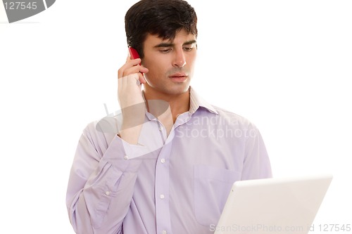 Image of Businessman phone call