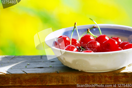 Image of Sweet red cherries