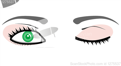 Image of Eyes vector beauty woman