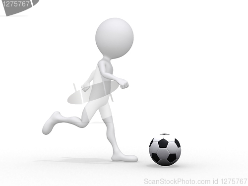 Image of 3d football player.