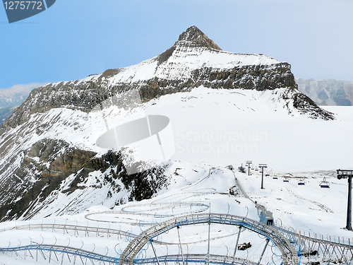 Image of Winter in the alps with an attraction included 