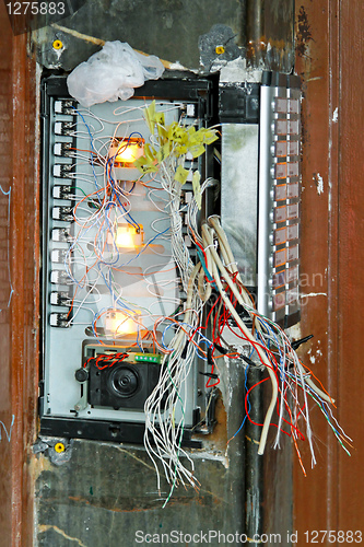 Image of Damaged intercom