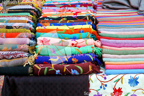 Image of Colorful scarves