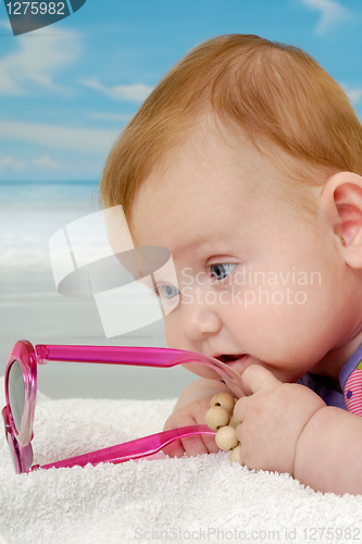Image of Baby on beach