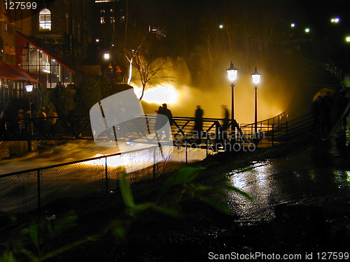 Image of Waterfall in the dark