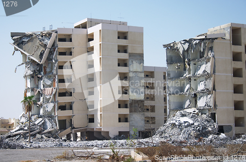 Image of Flats being demolition in Qatar