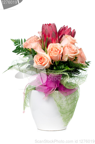 Image of Orange rose flowers
