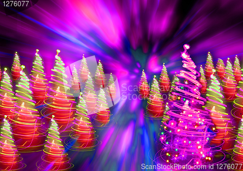 Image of christmas forest