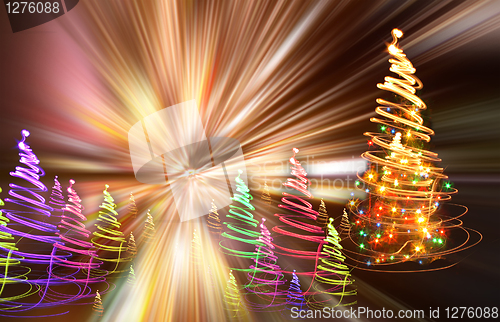 Image of christmas forest