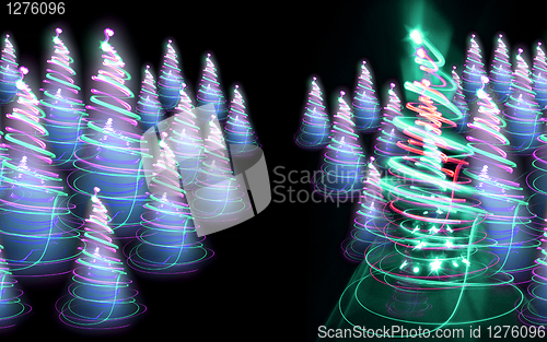 Image of christmas forest