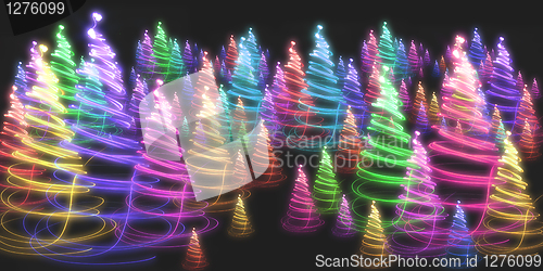 Image of christmas forest