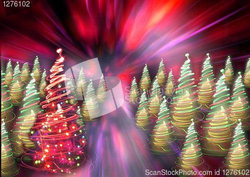 Image of christmas forest
