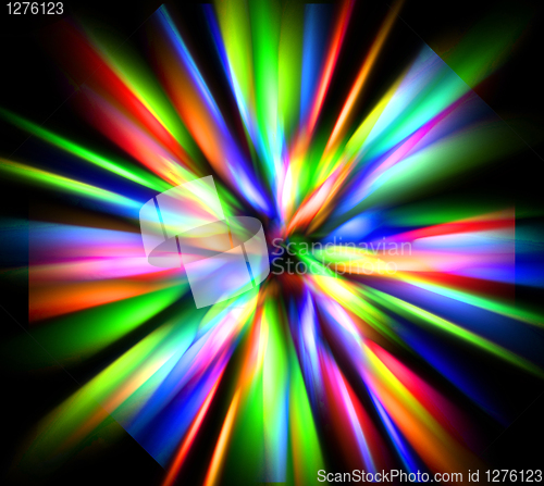 Image of rainbow explosion