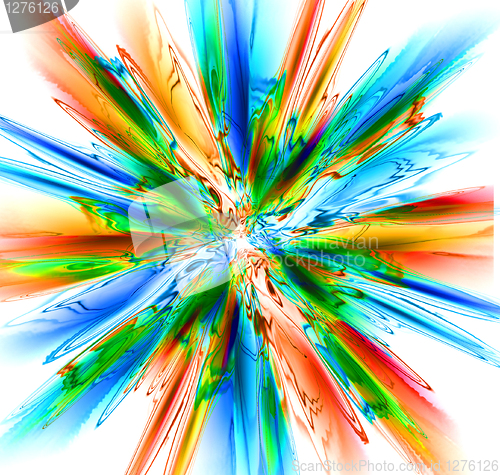 Image of rainbow explosion