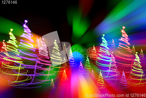 Image of christmas forest