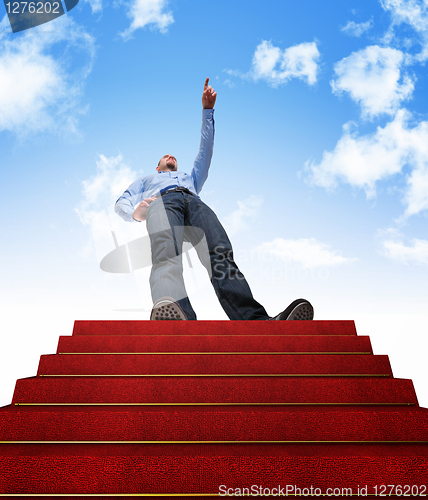 Image of stair to success