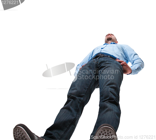 Image of man isolated on white