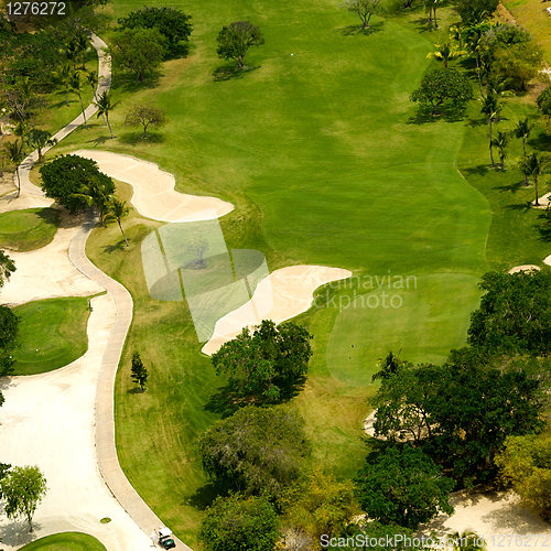 Image of Elevevated view of golf course