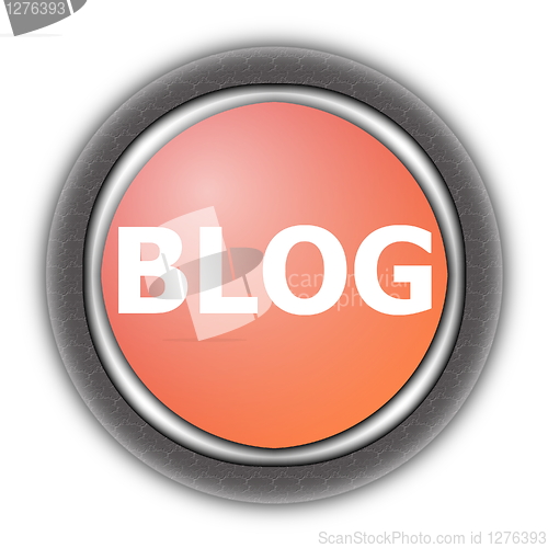 Image of internet blog button