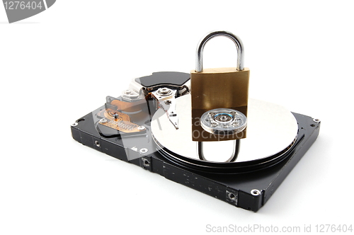 Image of secure computer hard disk drive