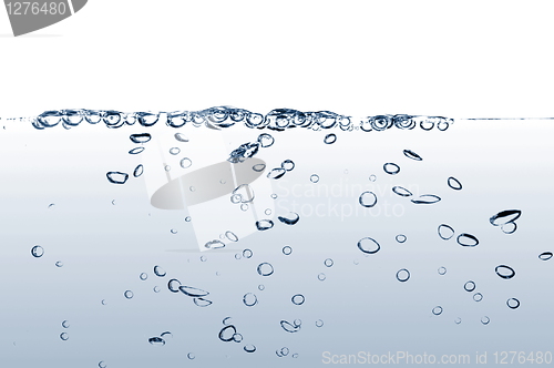 Image of fresh water with bubbles