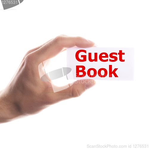 Image of guest book