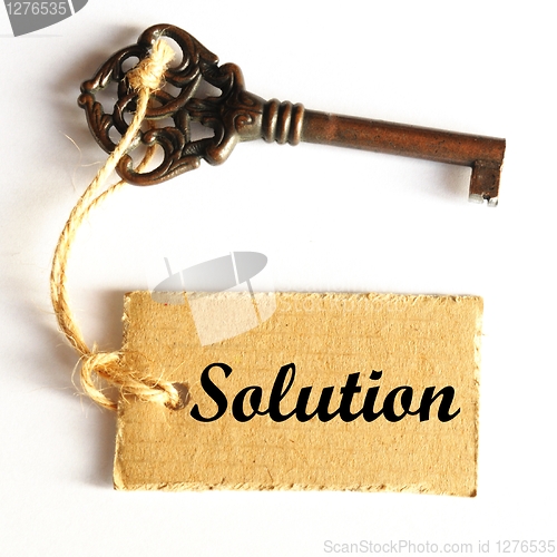 Image of key to solution