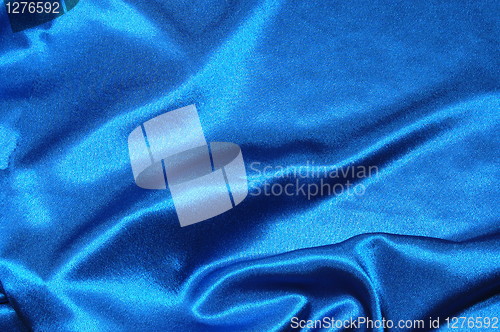 Image of blue satin background