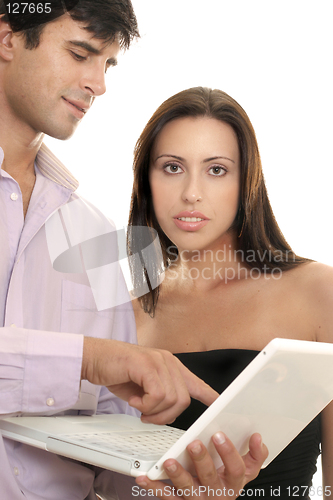 Image of People with a laptop computer