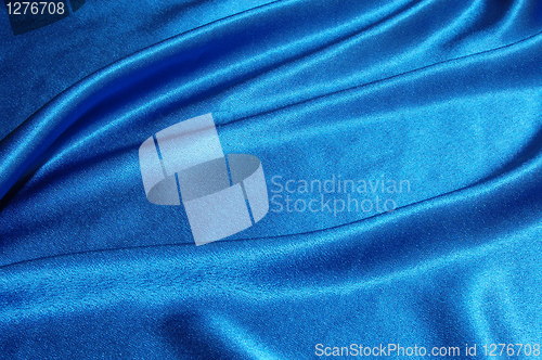 Image of blue satin background