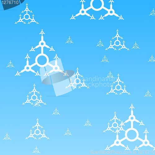 Image of blue winter background