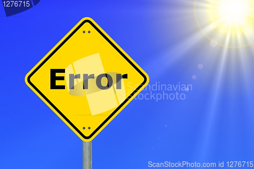 Image of computer error