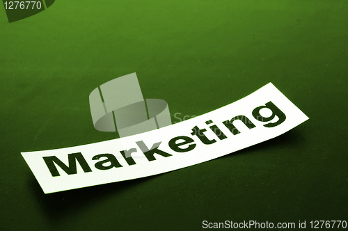 Image of marketing concept