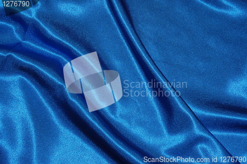 Image of blue satin background