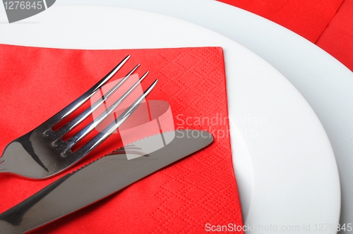 Image of stainless fork and knife 