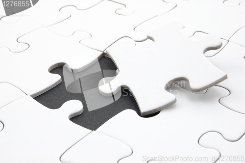 Image of abstract jigsaw puzzle background