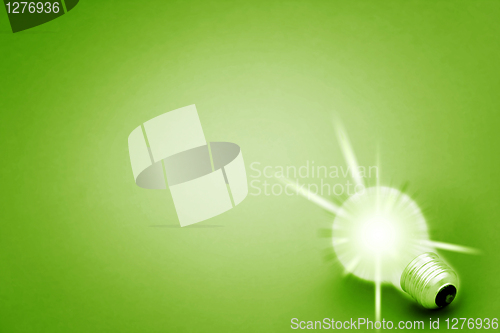 Image of Background with lit lightbulb