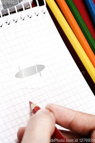 Image of Pencil and agenda