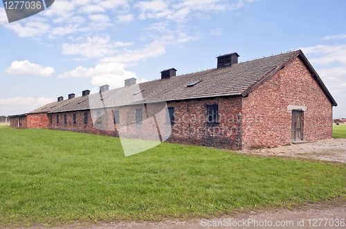 Image of Auschwitz Birkenau concentration camp.