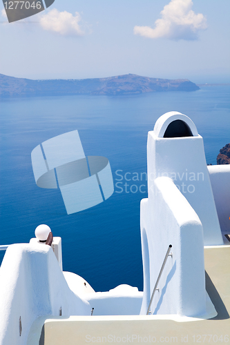 Image of View of the caldera in Santorini, Greece