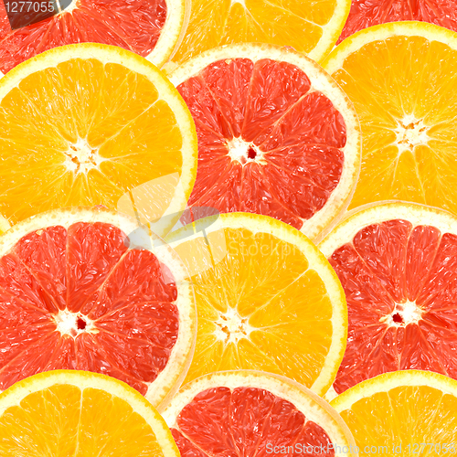 Image of Abstract background of citrus slices